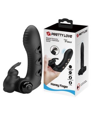 Насадка на палець - Pretty Love Vance Honey Finger Vibrator Black