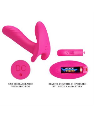 Вібратор - Pretty Love Remote Control Massager Pink