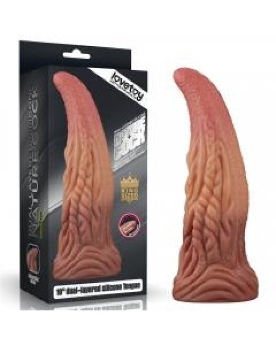 Фалоімітатор - Dual-Layered Silicone Tongue 10 Фалоімітатор - Dual-Layered Silicone Tongue 10