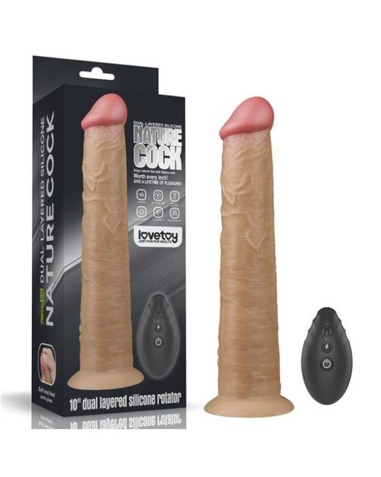 Вібратор - Dual-Layered Silicone Rotator 10 Вібратор - Dual-Layered Silicone Rotator 10