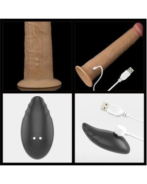 Вібратор - Dual-Layered Silicone Rotator 10 Вібратор - Dual-Layered Silicone Rotator 10