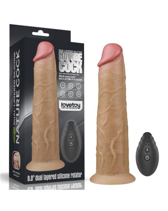 Вібратор - Dual-Layered Silicone Rotator 8
