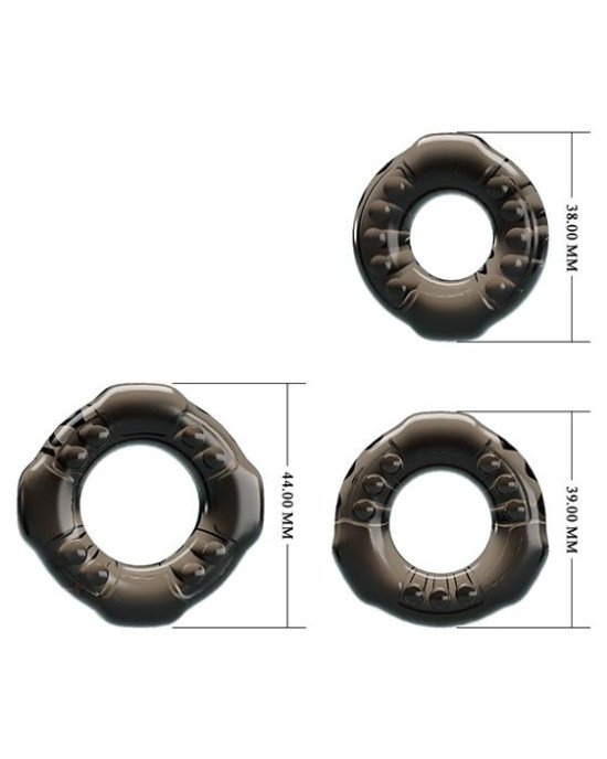 Набір ерекційних кілець - Cock Rings Yvonne Набір ерекційних кілець - Cock Rings Yvonne