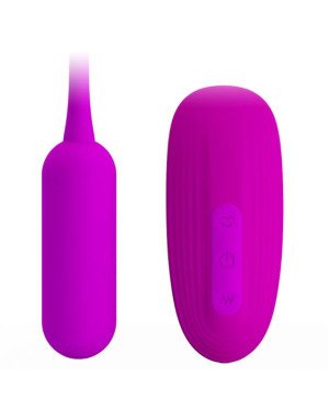 Віброяйце з кліторальним стимулятором - Pretty Love Curupira Multifunctional 2 in 1 Purple Віброяйце з кліторальним стимулятором - Pretty Love Curupira Multifunctional 2 in 1 Purple