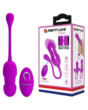 Віброяйце - Pretty Love Callieri Thrusting Vibrating Egg Purple