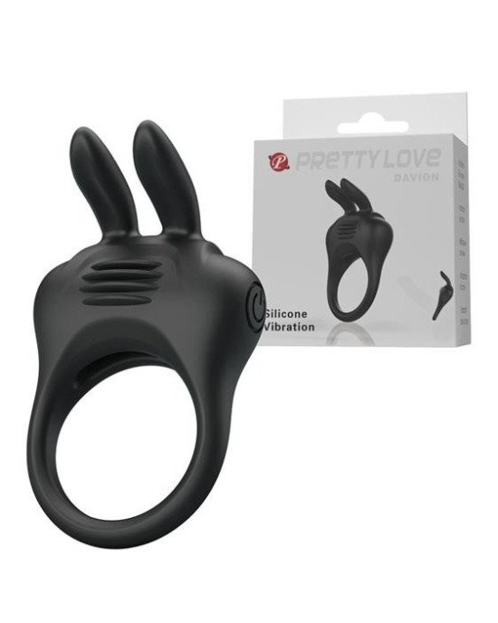 Ерекційне кільце - Pretty Love Davion Penis Ring Black Ерекційне кільце - Pretty Love Davion Penis Ring Black
