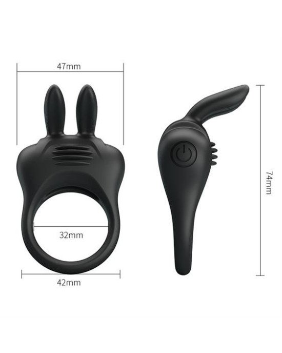Ерекційне кільце - Pretty Love Davion Penis Ring Black Ерекційне кільце - Pretty Love Davion Penis Ring Black