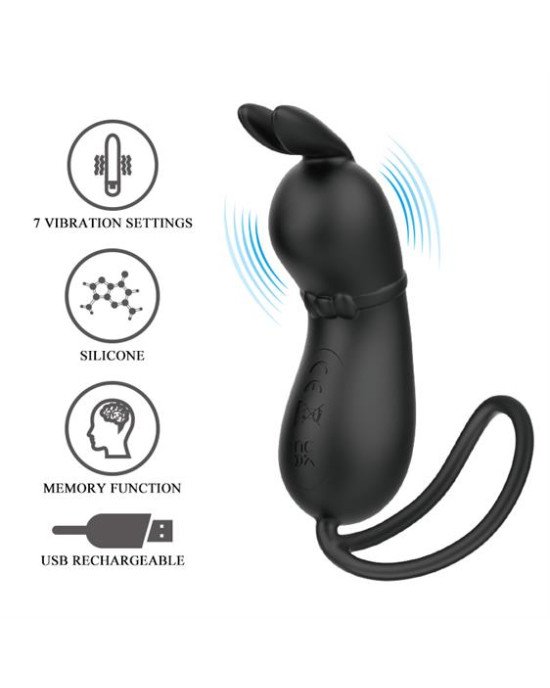 Вібростимулятор - Pretty Love Rosalie Vibro Stimulator Black