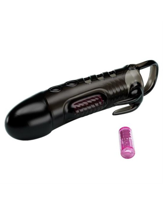 Насадка на член - Pretty Love Sloane Vibrating Penis Sleeve Black Насадка на член - Pretty Love Sloane Vibrating Penis Sleeve Black