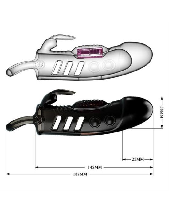 Насадка на член - Pretty Love Sloane Vibrating Penis Sleeve Black Насадка на член - Pretty Love Sloane Vibrating Penis Sleeve Black