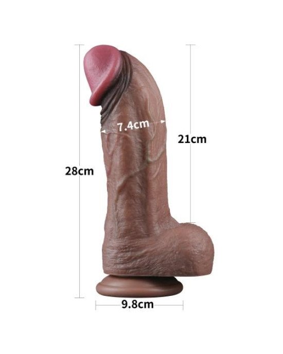 Фалоімітатор - Dual-Layered Silicone Cock 11 Фалоімітатор - Dual-Layered Silicone Cock 11