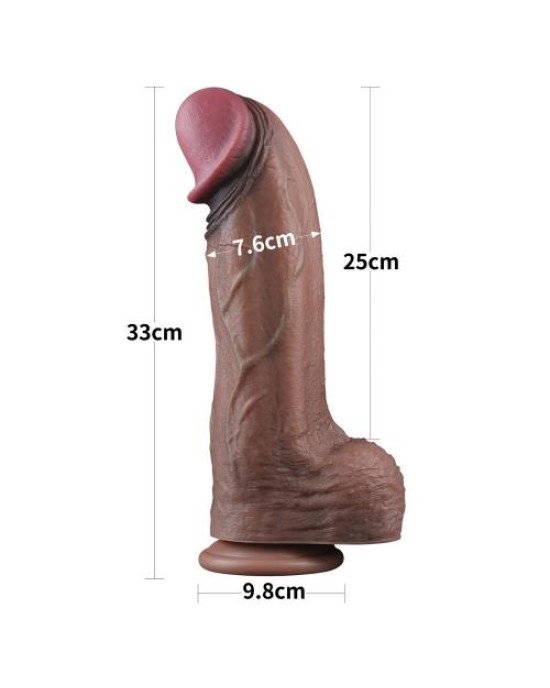 Фалоімітатор - Dual-Layered Silicone Cock 13 Фалоімітатор - Dual-Layered Silicone Cock 13