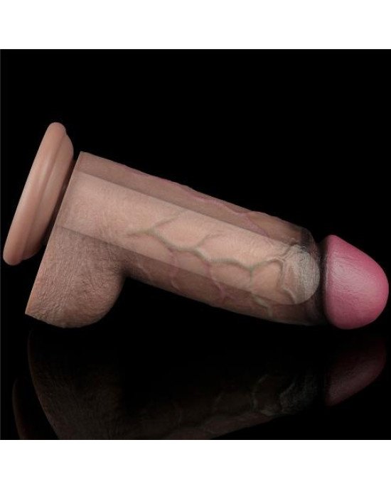 Фалоімітатор - Dual-Layered Silicone Cock XXL 9.5 Фалоімітатор - Dual-Layered Silicone Cock XXL 9.5