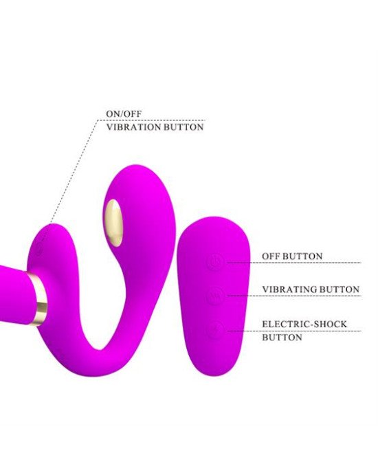 Страпон - Pretty Love Thunderbird Harnessfree Stimulator Purple
