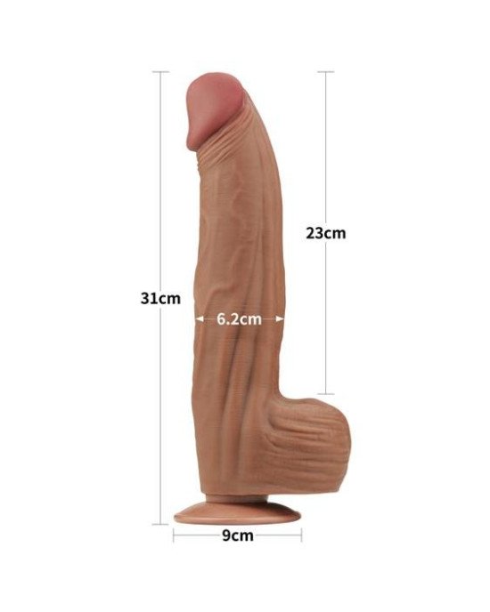 Фалоімітатор - Sliding-Skin Dual Layer Dong 12 Фалоімітатор - Sliding-Skin Dual Layer Dong 12