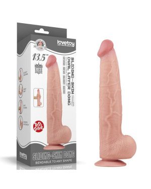 Фалоімітатор - Sliding-Skin Dual Layer Dong 13.5