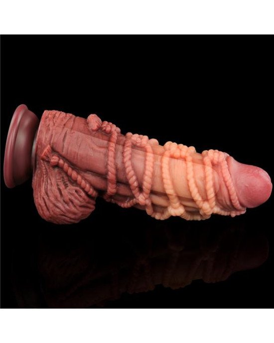Фалоімітатор - Dual-Layered Silicone Cock With Rope 9.5 Фалоімітатор - Dual-Layered Silicone Cock With Rope 9.5