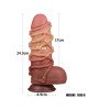 Фалоімітатор - Dual-Layered Silicone Cock With Rope 9.5 Фалоімітатор - Dual-Layered Silicone Cock With Rope 9.5