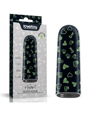 Вібропуля - Rechargeable Glow-in-the-dark Heart Massager