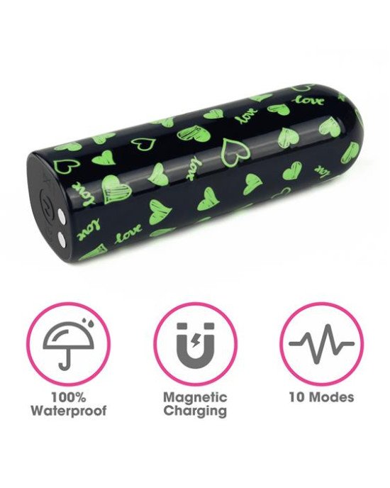 Вібропуля - Rechargeable Glow-in-the-dark Heart Massager
