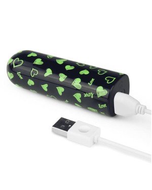 Вібропуля - Rechargeable Glow-in-the-dark Heart Massager Вібропуля - Rechargeable Glow-in-the-dark Heart Massager