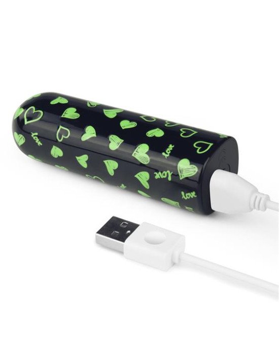 Вібропуля - Rechargeable Glow-in-the-dark Heart Massager