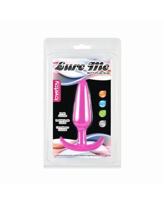Анальна пробка - Lure Me Butt Plug S Pink Анальна пробка - Lure Me Butt Plug S Pink