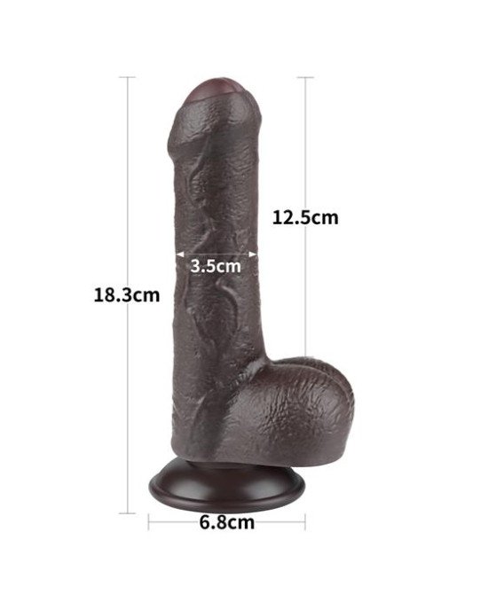 Фалоімітатор - Sliding-Skin Dual Layer Dong 7 Фалоімітатор - Sliding-Skin Dual Layer Dong 7