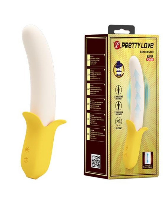 Вібратор - Pretty Love Banana Geek Vibrator Вібратор - Pretty Love Banana Geek Vibrator