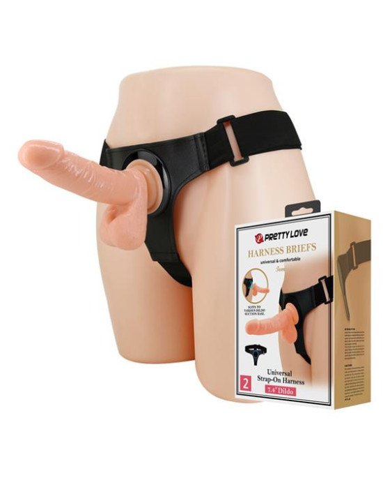 Страпон - Pretty Love Harness Briefs Tom 7.4 Страпон - Pretty Love Harness Briefs Tom 7.4