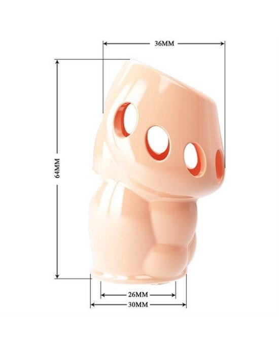 Насадка на член - Pretty Love Oskar Penis Thicker Flesh