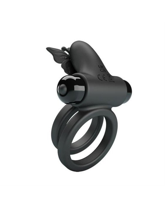 Ерекційне кільце - Pretty Love Vibrating Dual Rings, 10 functions of vibration, 1 AAA battery operat Ерекційне кільце - Pretty Love Vibrating Dual Rings, 10 functions of vibration, 1 AAA battery operat