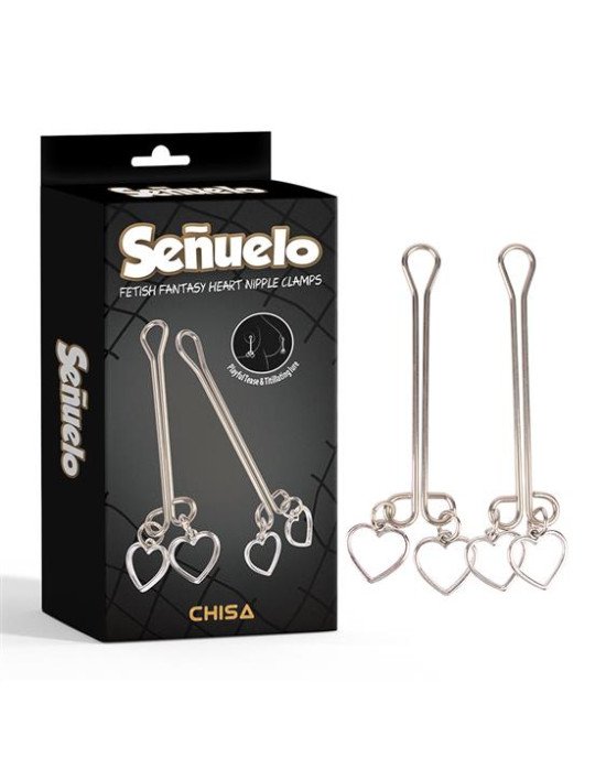 Затискачі для сосків - Senuelo Fetish Fantasy Heart Nipple Clamps Затискачі для сосків - Senuelo Fetish Fantasy Heart Nipple Clamps