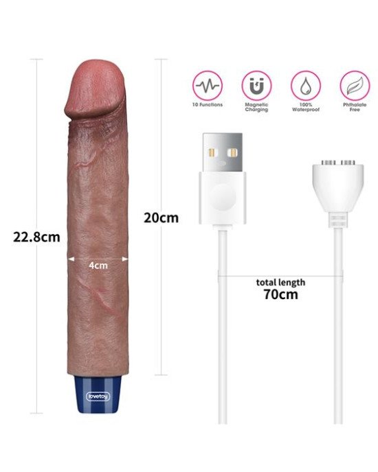 Вібратор - Real Softee Rechargeable Silicone Vibrating Dildo 9 Вібратор - Real Softee Rechargeable Silicone Vibrating Dildo 9