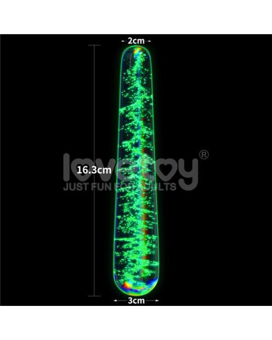 Фалоімітатор - Twilight Gleam Glow-in-the-dark Glass Dildo Slim Fantasy Фалоімітатор - Twilight Gleam Glow-in-the-dark Glass Dildo Slim Fantasy