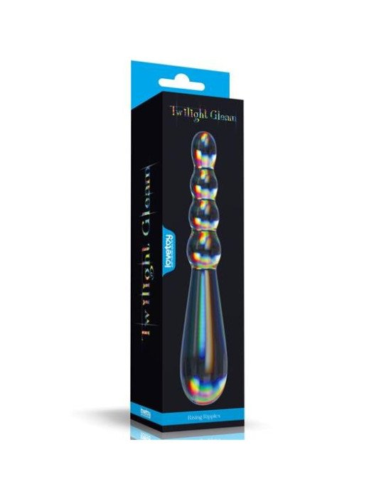 Фалоімітатор - Twilight Gleam Glass Dildo Rising Ripples Фалоімітатор - Twilight Gleam Glass Dildo Rising Ripples