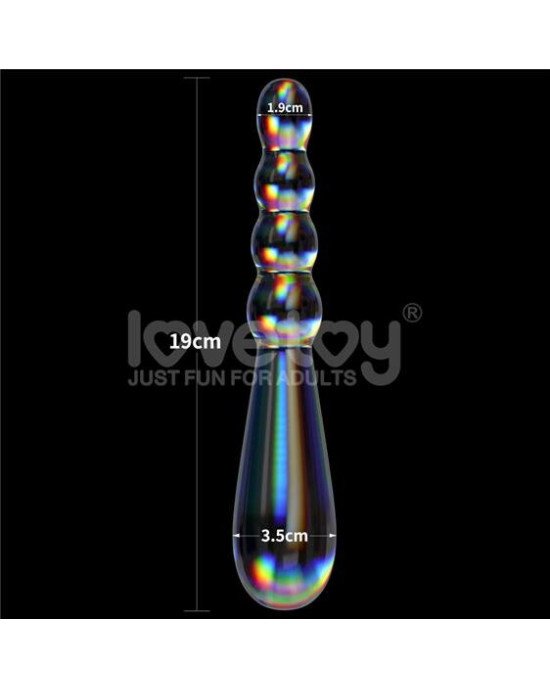 Фалоімітатор - Twilight Gleam Glass Dildo Rising Ripples Фалоімітатор - Twilight Gleam Glass Dildo Rising Ripples