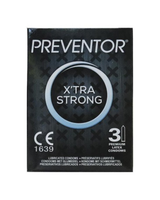 Презервативи - Preventor X'tra Strong, 3 шт. Презервативи - Preventor X'tra Strong, 3 шт.