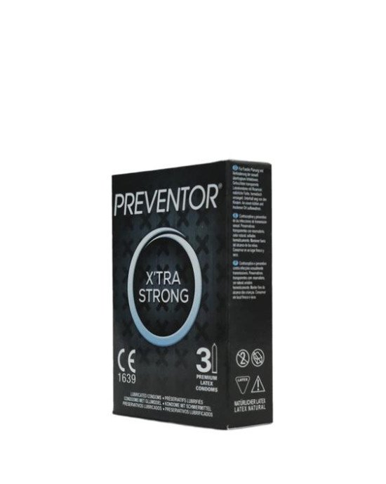 Презервативи - Preventor X'tra Strong, 3 шт. Презервативи - Preventor X'tra Strong, 3 шт.