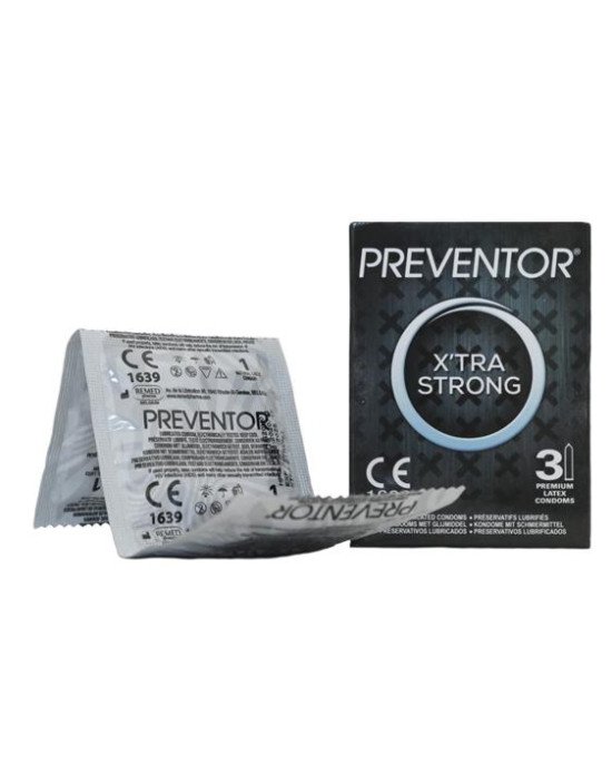 Презервативи - Preventor X'tra Strong, 3 шт. Презервативи - Preventor X'tra Strong, 3 шт.