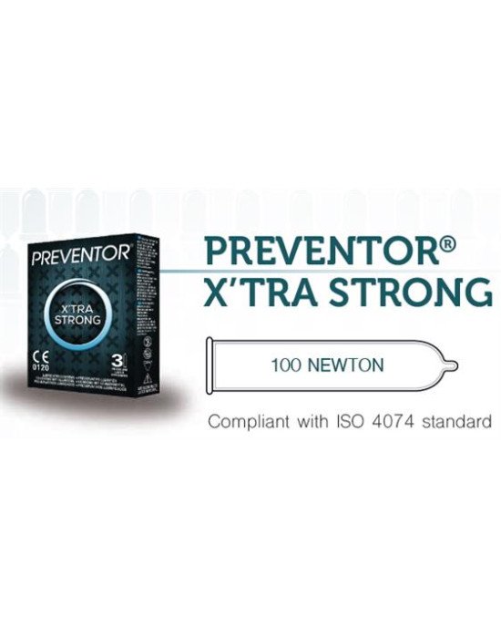 Презервативи - Preventor X'tra Strong, 3 шт. Презервативи - Preventor X'tra Strong, 3 шт.