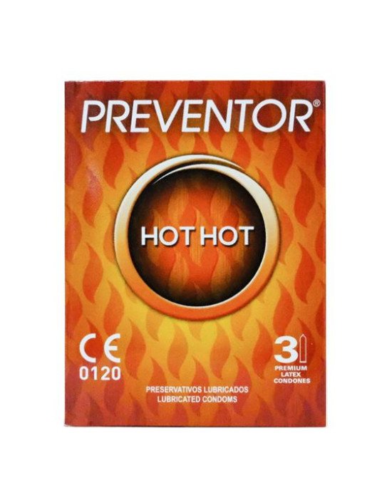 Презервативи - Preventor Hot Hot, 3 шт. Презервативи - Preventor Hot Hot, 3 шт.