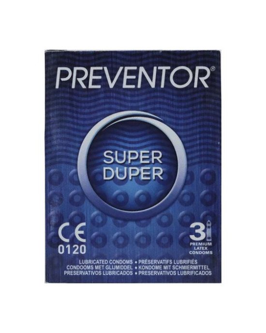 Презервативи - Preventor Super Duper, 3 шт. Презервативи - Preventor Super Duper, 3 шт.
