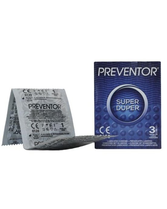 Презервативи - Preventor Super Duper, 3 шт. Презервативи - Preventor Super Duper, 3 шт.