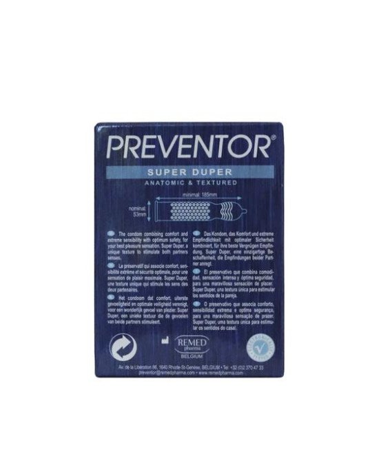 Презервативи - Preventor Super Duper, 3 шт. Презервативи - Preventor Super Duper, 3 шт.