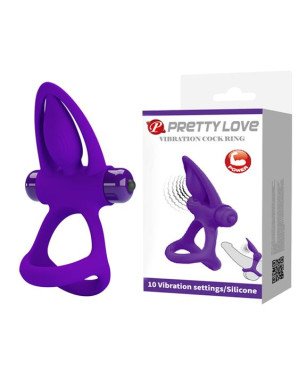 Ерекційне кільце - Pretty Love Vibration Cock Ring Purple