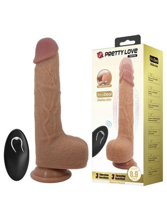Реалістичний вібратор - Pretty Love Tommy Vibrator Flesh Реалістичний вібратор - Pretty Love Tommy Vibrator Flesh