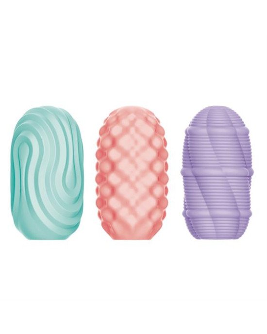 Набір мастурбаторів - Pretty Love Cupid-X Egg Set, 18 шт. Набір мастурбаторів - Pretty Love Cupid-X Egg Set, 18 шт.