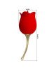 Кліторальний стимулятор - Pretty Love Rose Lover Licking Stimulator Red