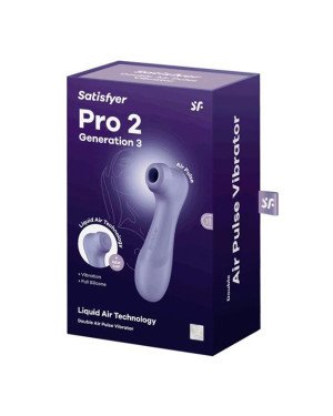 Кліторальний стимулятор - Satisfyer Pro 2 Generation 3 With Liquid Air Lilac